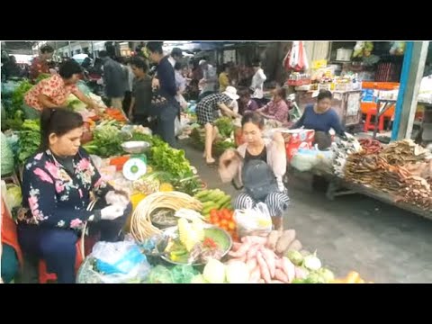 Daily Foods In Phnom Penh Market - A Walk Around Boeung Trabaek Wet Market - Asian Market