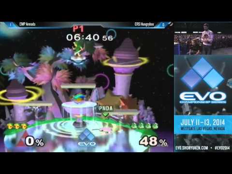 [Evo 2014] Super Smash Bros Melee Top 8 Crs.Hungrybox vs P4K.EMP|Armada [720p]