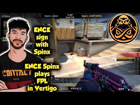 ENCE sign with Spinx - ENCE Spinx plays FPL in Vertigo