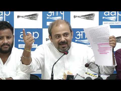 AAP press conference on corruption in East MCD