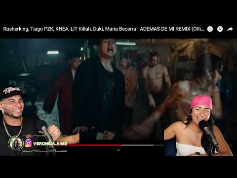 Rusherking, Tiago PZK, KHEA, LIT Killah, Duki, Maria Becerra - ADEMAS DE MI REMIX {Reaccion/Podcast}