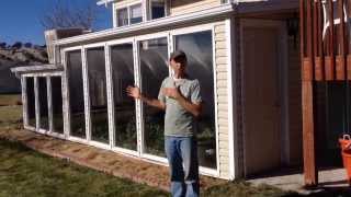 Design an attached winter greenhouse / solar thermal mass heat room