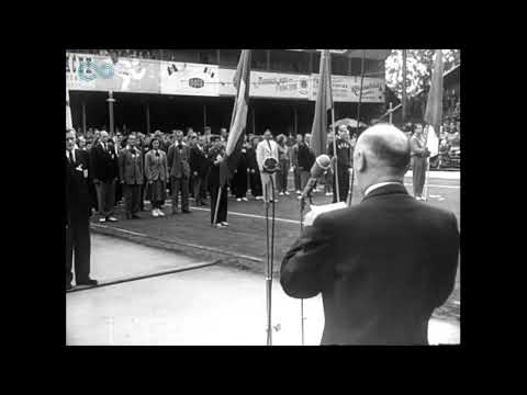 1949 1st Men's World & 1st Women's Europe Championships in Prague - opening ceremony