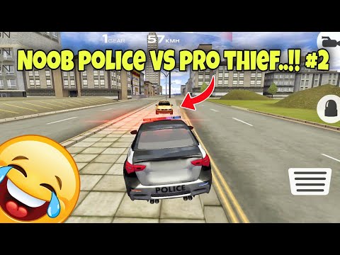 Noob police VS pro thief..!!😂Part2|| Extreme car driving racing 3d😱||