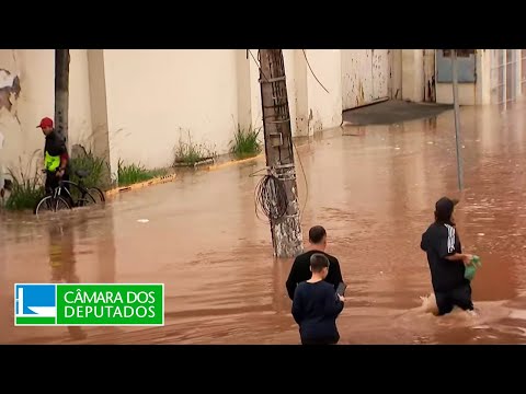Criação de auxílio para vítimas da emergência climática é tema de audiência pública - 18/07/2024