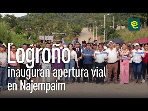 En el cantón Logroño, se realizó la inauguración de urbanización vial en la comunidad Najempaim