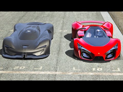 SRT Tomahawk X VGT vs Ferrari F80 Concept at Highlands