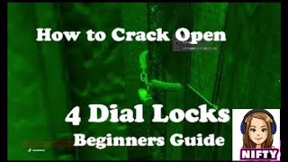 How to OPEN 4 DIAL combination locks Dayz