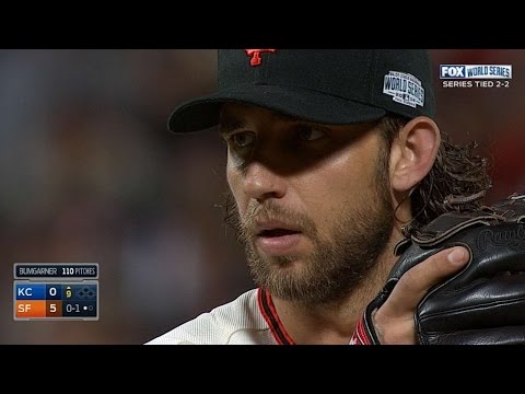 WS2014 Gm5: Bumgarner fans eight in four-hit shutout