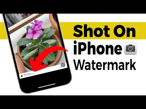 Shot on iPhone Camera Watermark on Any iPhone!