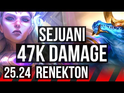 SEJUANI vs RENEKTON (TOP) | 47K damage | EUW Master | 25.24