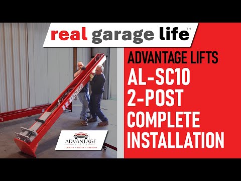 AL-SC10 2-Post Lift Complete Install