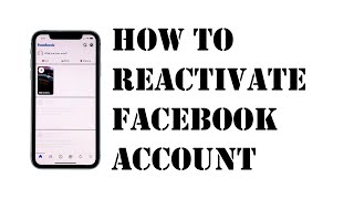 How to Reactivate Facebook Account 2024