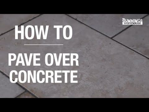 How to Pave Over Concrete - The Simple Guide From Bunnings Warehouse