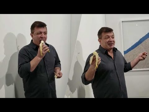 Art Basel Had A $150K Banana 'Art Installation' Duct-Taped To A Wall. A Guy Just Ate It