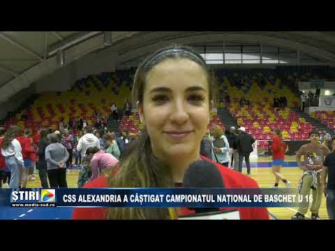 CSS Alexandria a castigat Campionatul National de baschet U16