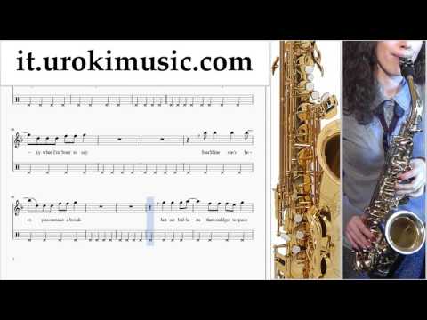 Lezioni di Sassofono Tenore Pharrell Williams - Happy Parte#2 Melodia Tutorial Spartito Imparare