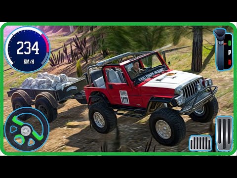 Offroad Cargo Transport Jeep Driving - 4x4 Hill Drive 3D Simulator GamePlay - Android Games
