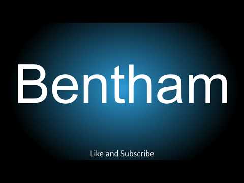 How to correctly pronounce - Bentham.