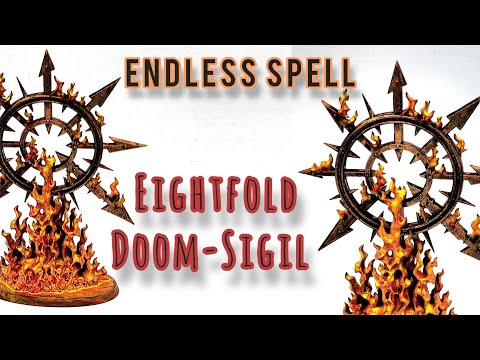 Painted Eightfold Doom-Sigil Endless Spell Slaves to Darkness Warhammer Age of Sigmar