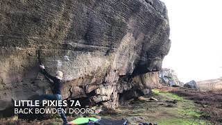 Video thumbnail of Little Pixies, 7a. Back Bowden Doors