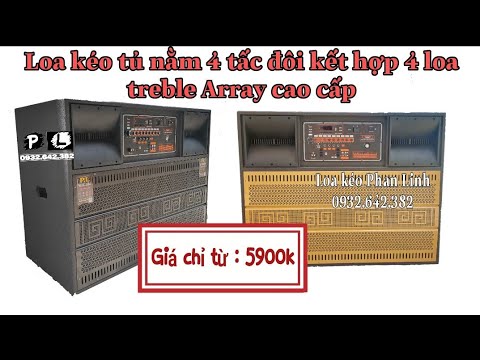 Loa karaoke công xuất lớn giá rẻ - PL 7120 bass đôi 4 tấc - Loa kéo hay nhất hiện nay | 5900- 10T