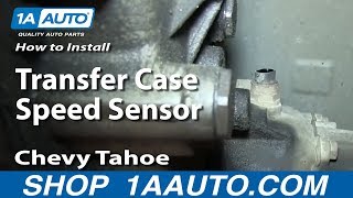 How To Replace Transfer Case Speed Sensor 95-99 Chevy Tahoe