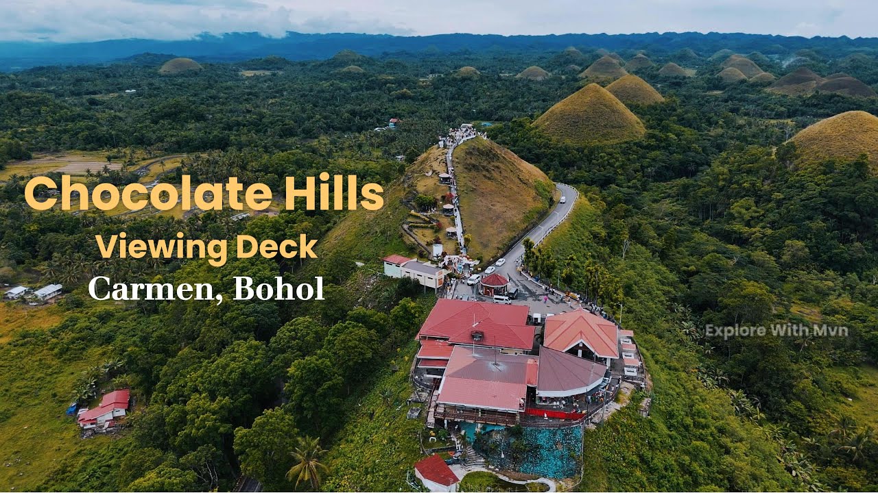 Discover the captivating aerial panorama of Chocolate Hills Complex.
