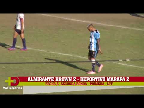 ALMIRANTE BROWN 2 - DEPORTIVO MARAPA 2 - SEGUNDA RONDA - PRIMERA - LTF