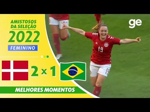 Gols e lances de Dinamarca x Brasil
