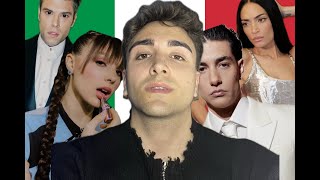 ALEX REACTS AND GIVES ITALIAN OPINIONS ON SAN REMO 2025 | Eurovision 2025, Italian &quot; NF &quot;