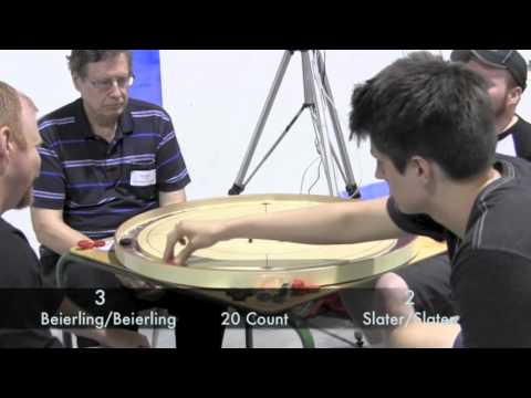 Crokinole 2015 World Championship - Doubles Slater/Slater v Beierling/Beierling