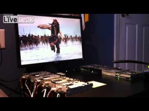 Pirates of the Caribbean Theme Played on 8 Floppy Drives