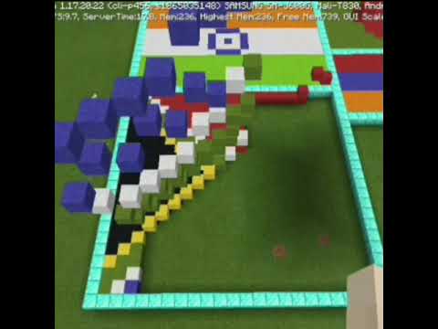 EPIC South Africa Flag Minecraft Build #Shorts