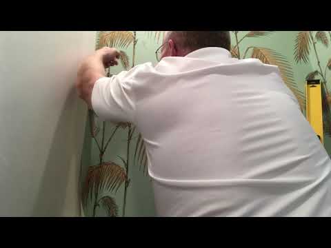 WHEN YOUR WALLPAPER DOES NOT ALIGN:  WHAT TO DO?  PART 2 SCHUMACHER HAND-PAINTED WALLPAPER