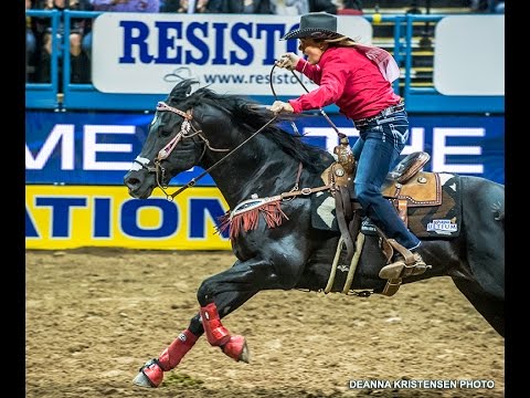 NFR 2015 Barrel Racing Round 8 - Michele Mcleod