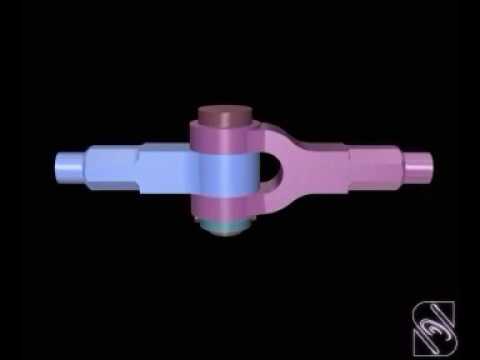 Knuckle joint Assembly animation video #Knuckle joint #Assembly drawing animation Video