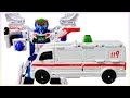 Hellocarbot Samba NIGHTHOPER Ambulance Car Robot Toy Transformation Play