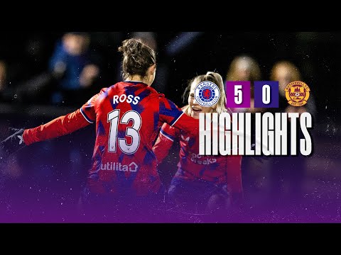 HIGHLIGHTS | Motherwell 0-5 Rangers Women | 10 Dec 2023