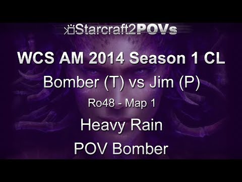 SC2 HotS - WCS AM 2014 S1 CL - Bomber vs Jim - Ro48 - Map 1 - Heavy Rain - Bomber