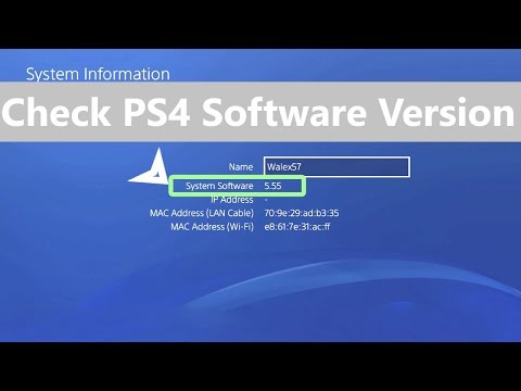 Check Version of PS4 System Software