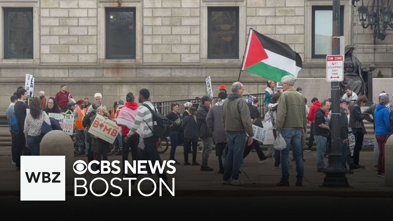 Demonstration held in Boston in support of detained pro-Palestinian activist