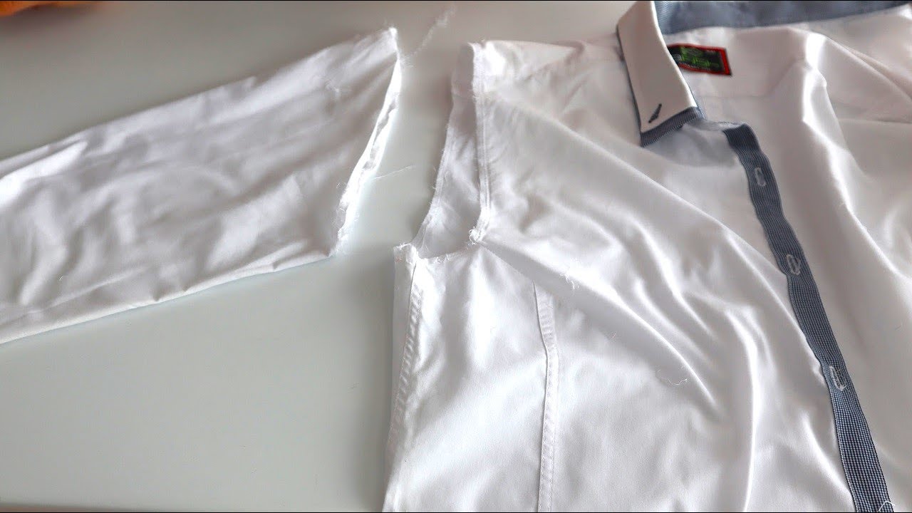 Покупаю дешёвые рубашки и сразу же отрезаю воротник и рукава ...