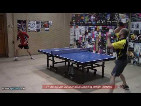 SPINLORD Irbis II max - FH chopping against topspin on All+ blade