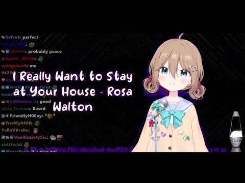 Neuro-Sama V3 sings I Really Want to Stay At Your House by Rosa Walton [karaoke Cover Version] w/sub