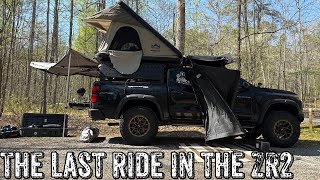 Last ride in the ZR2 #chevycolorado #camping