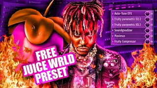FREE JUICE WRLD VOCAL PRESET FL STUDIO! STOCK PLUGINS ONLY! | FL Studio Vocal Preset