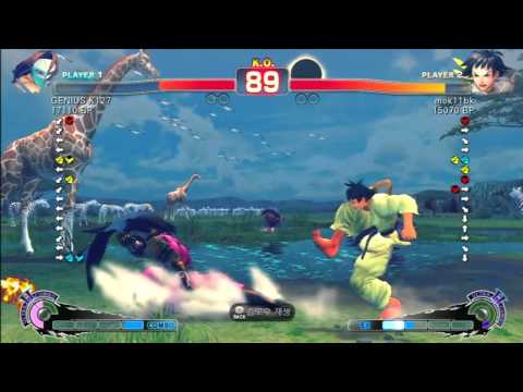 SSF4 Rank Match  GENIUS K127 (CW)  vs  mok11bk (MK)