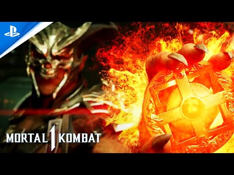 Shao Kahn Uses Shinnok's Amulet - Mortal Kombat 1 PS5 Gameplay 2023
