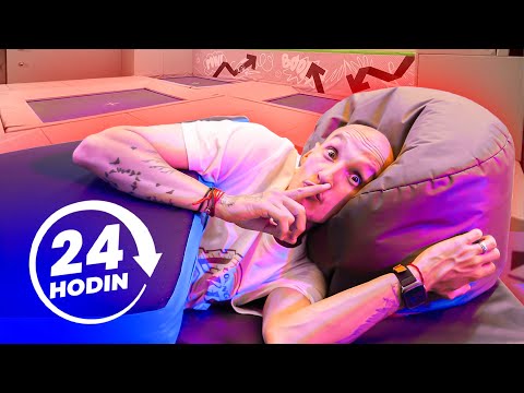 PŘEŽIL JSEM 24 HODIN V TRAMPOLÍNOVÉM CENTRU?!